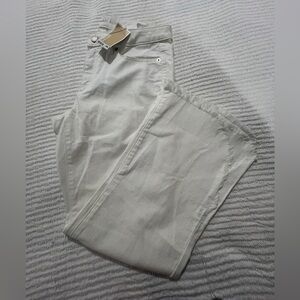 MICHAEL KORS Jean Izzy Cropped Flare Frayed Hem Women Size 8 New